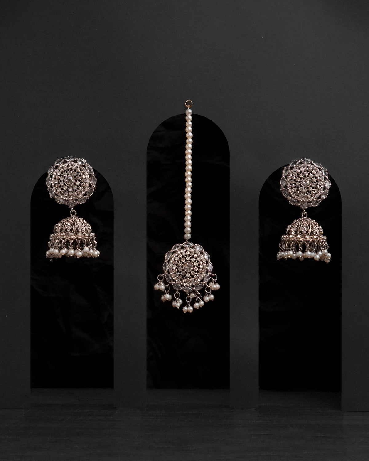 Glamourous Jhumka Earrings with Bindiya