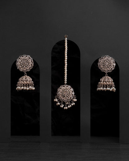 Glamourous Jhumka Earrings with Bindiya