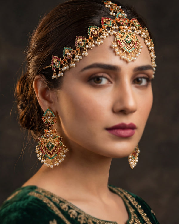 Matha Pati with Earrings