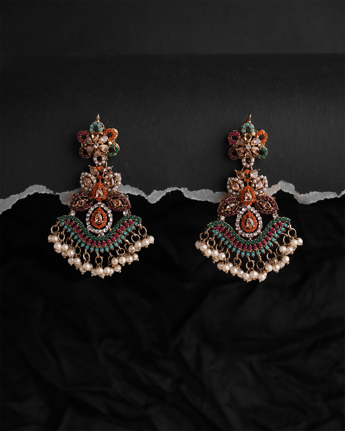 Sheesh Pati with Earrings
