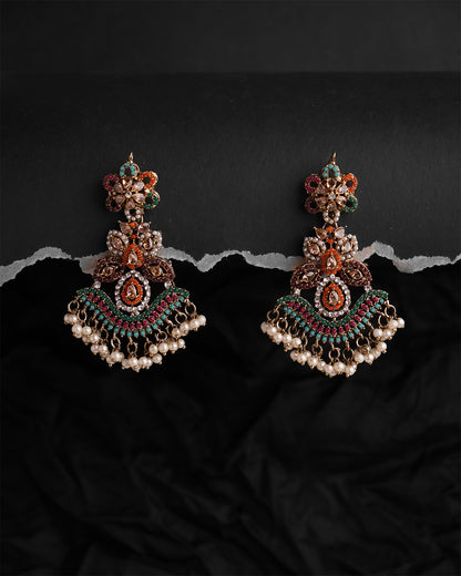Sheesh Pati with Earrings