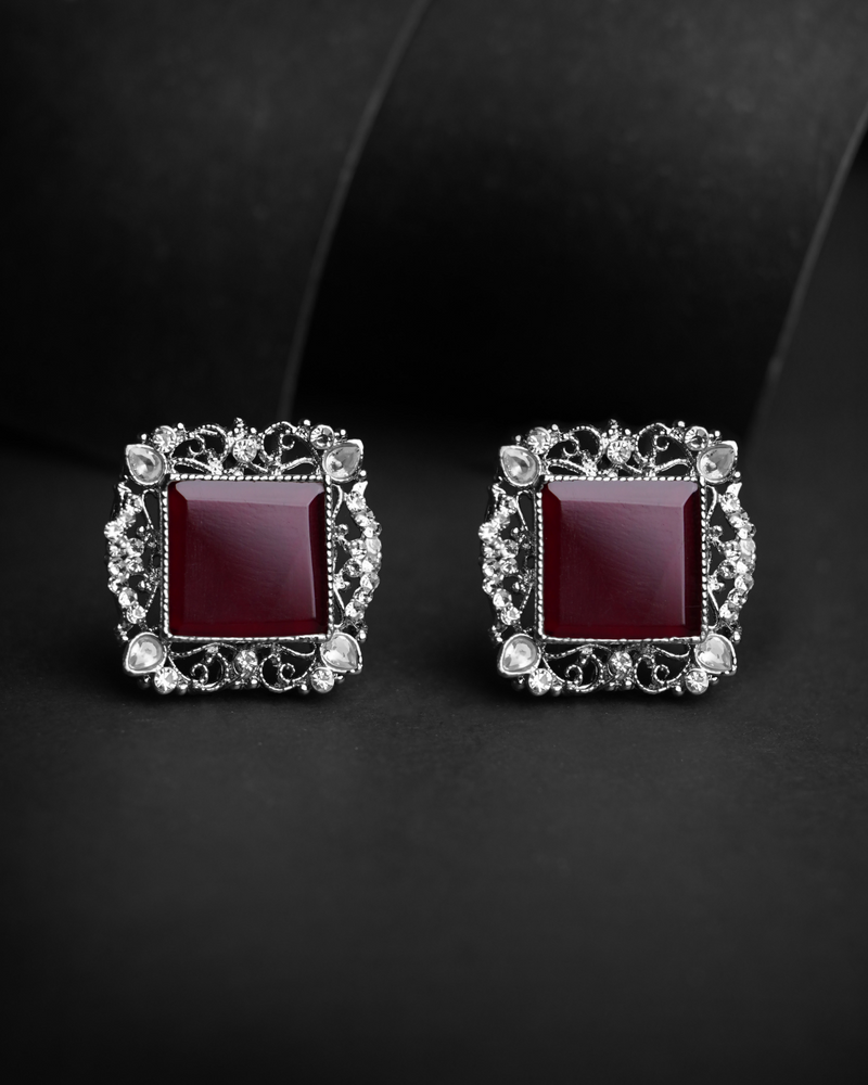 Stone Zircon Studs
