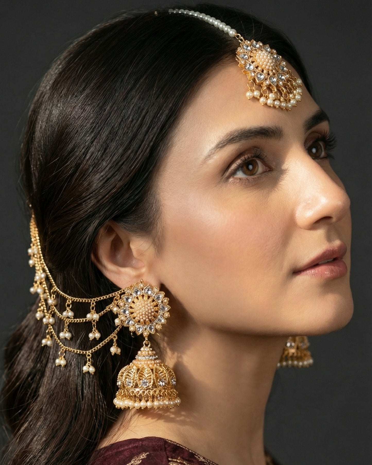Zeenat Signature Jhumka Bindiya with Sahara