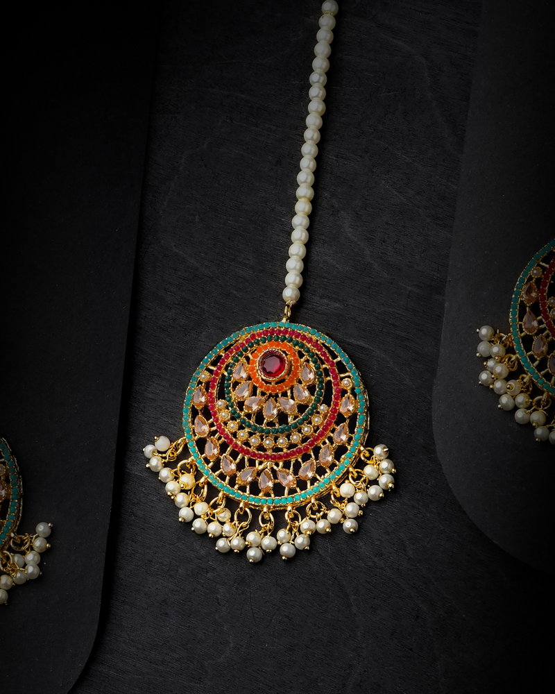 Earrings with Bindiya