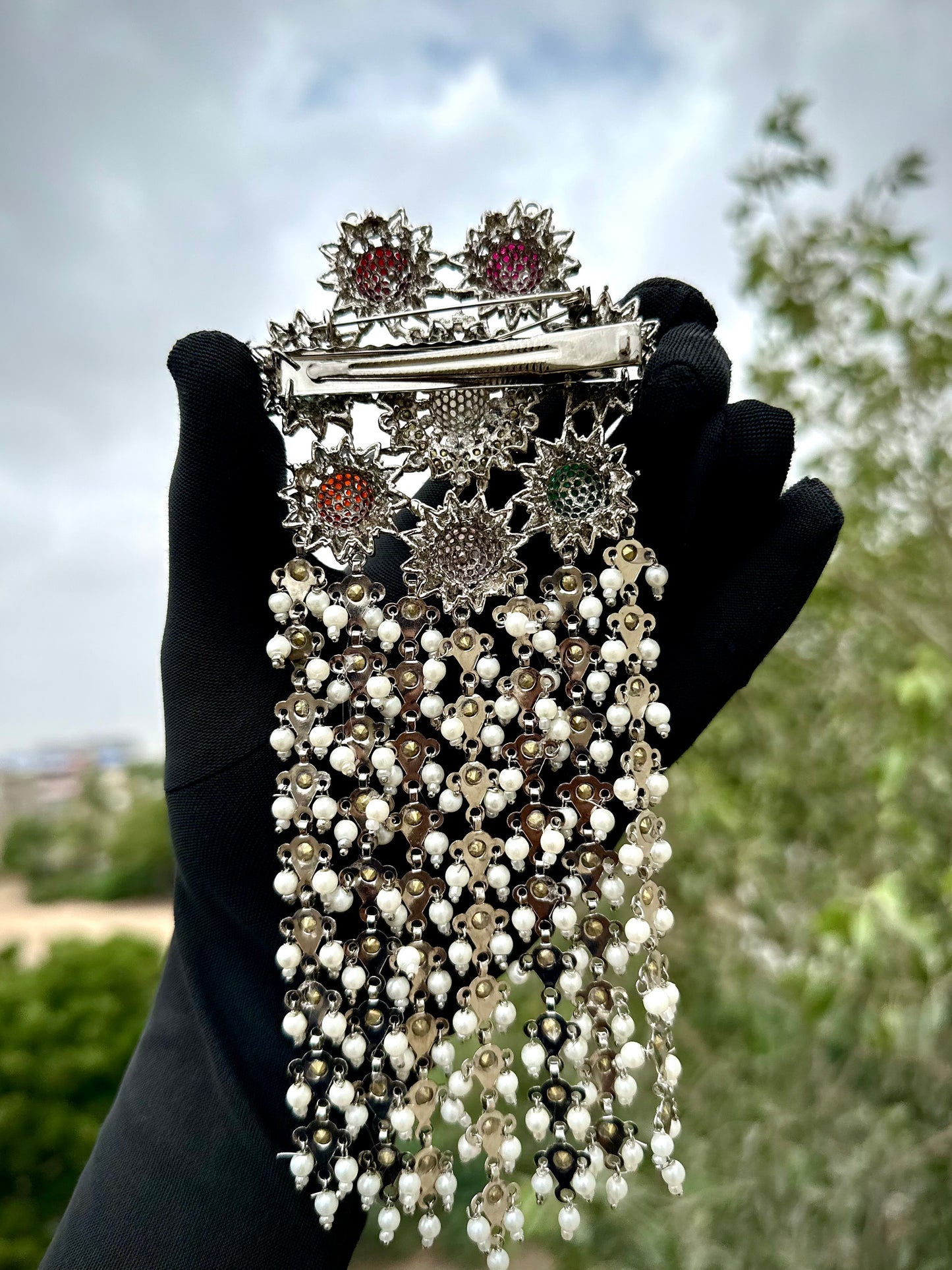 Trendy Shaahi Sees Phool | Jhumar | Headpiece | Hair Bunch | Tasni all in one