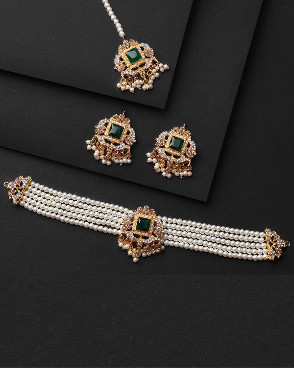 Zircon Choker Necklace