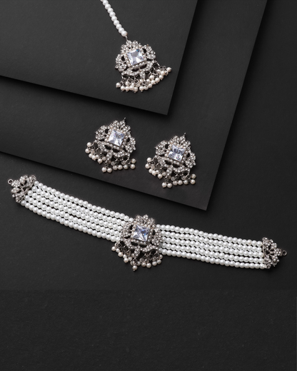 Zircon Choker Necklace