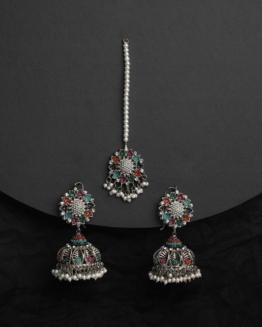 Zeenat Signature Jhumka with Bindiya