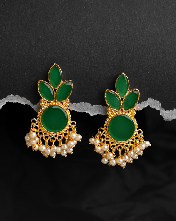 Stone Flower Studs