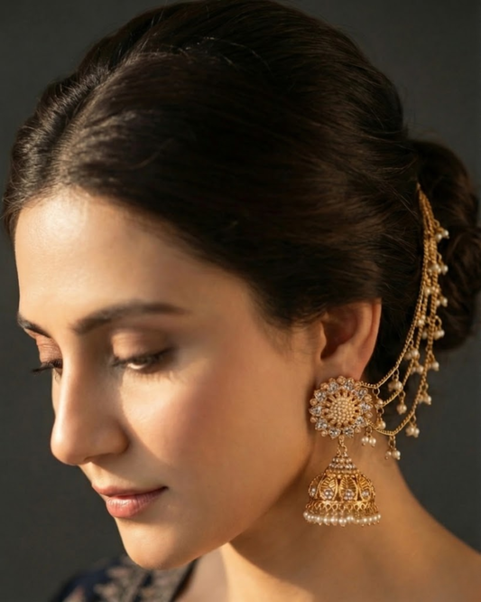 Zeenat Signature Jhumka with Sahara