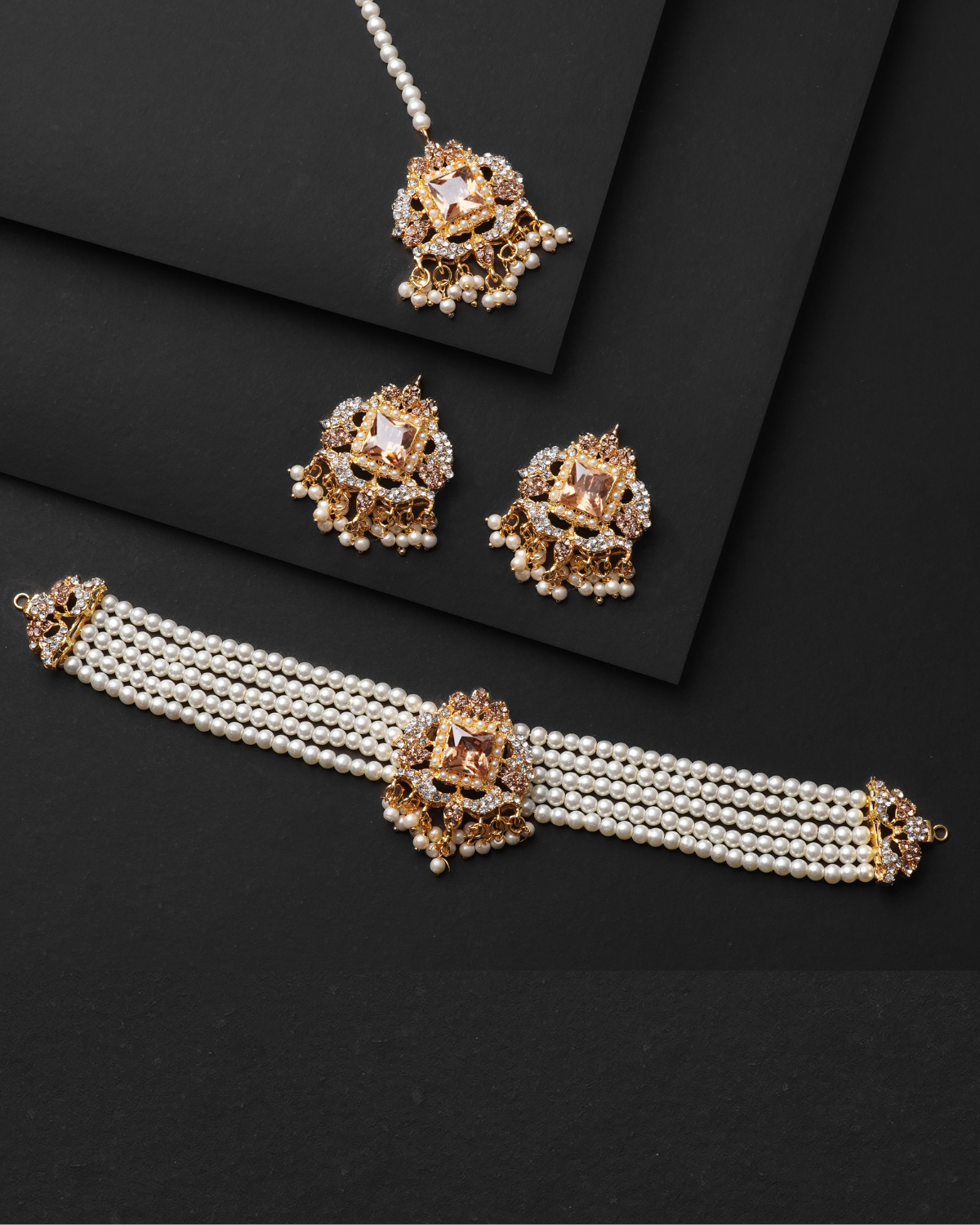 Zircon Choker Necklace