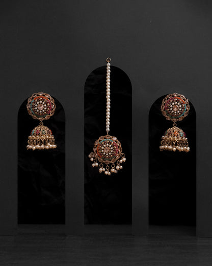 Glamourous Jhumka Earrings with Bindiya