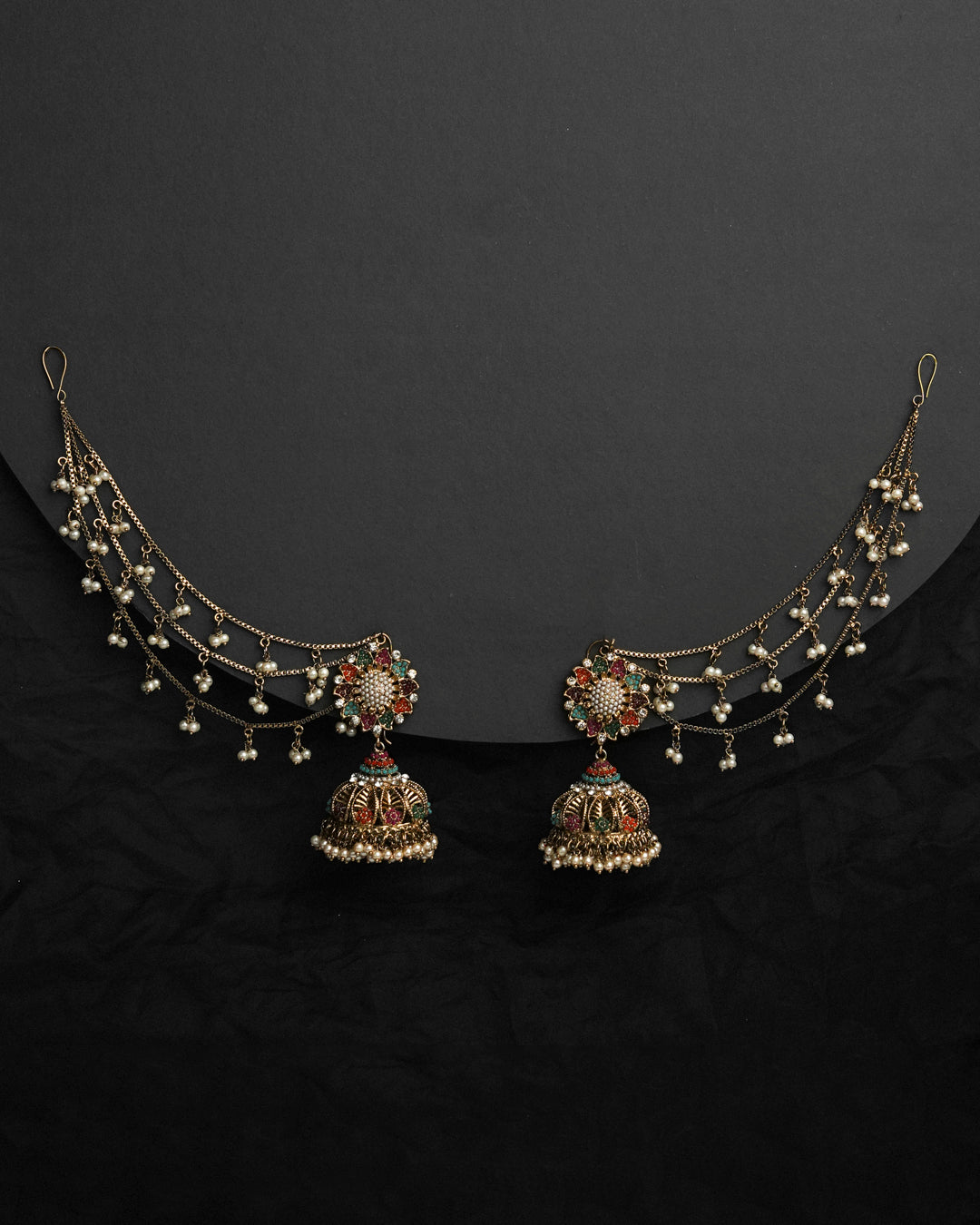 Zeenat Signature Jhumka with Sahara