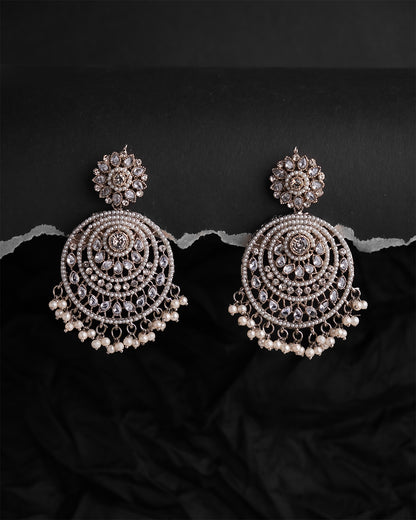 Nauratan Sheesh Pati Earrings