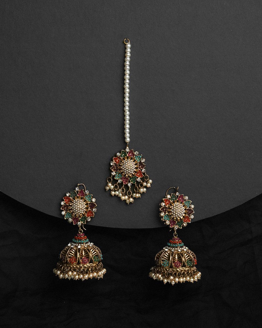 Zeenat Signature Jhumka with Bindiya