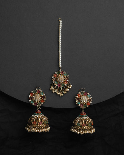 Zeenat Signature Jhumka with Bindiya