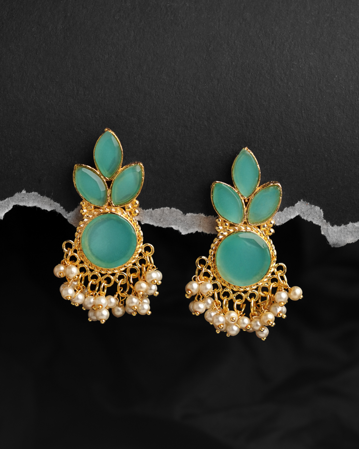 Stone Flower Studs