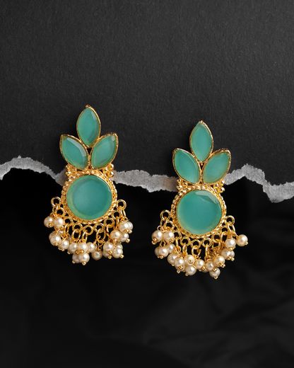 Stone Flower Studs