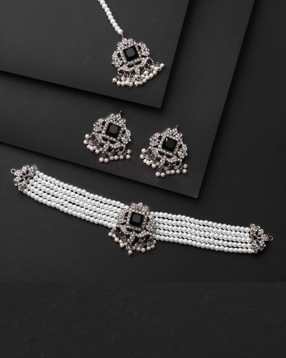 Zircon Choker Necklace
