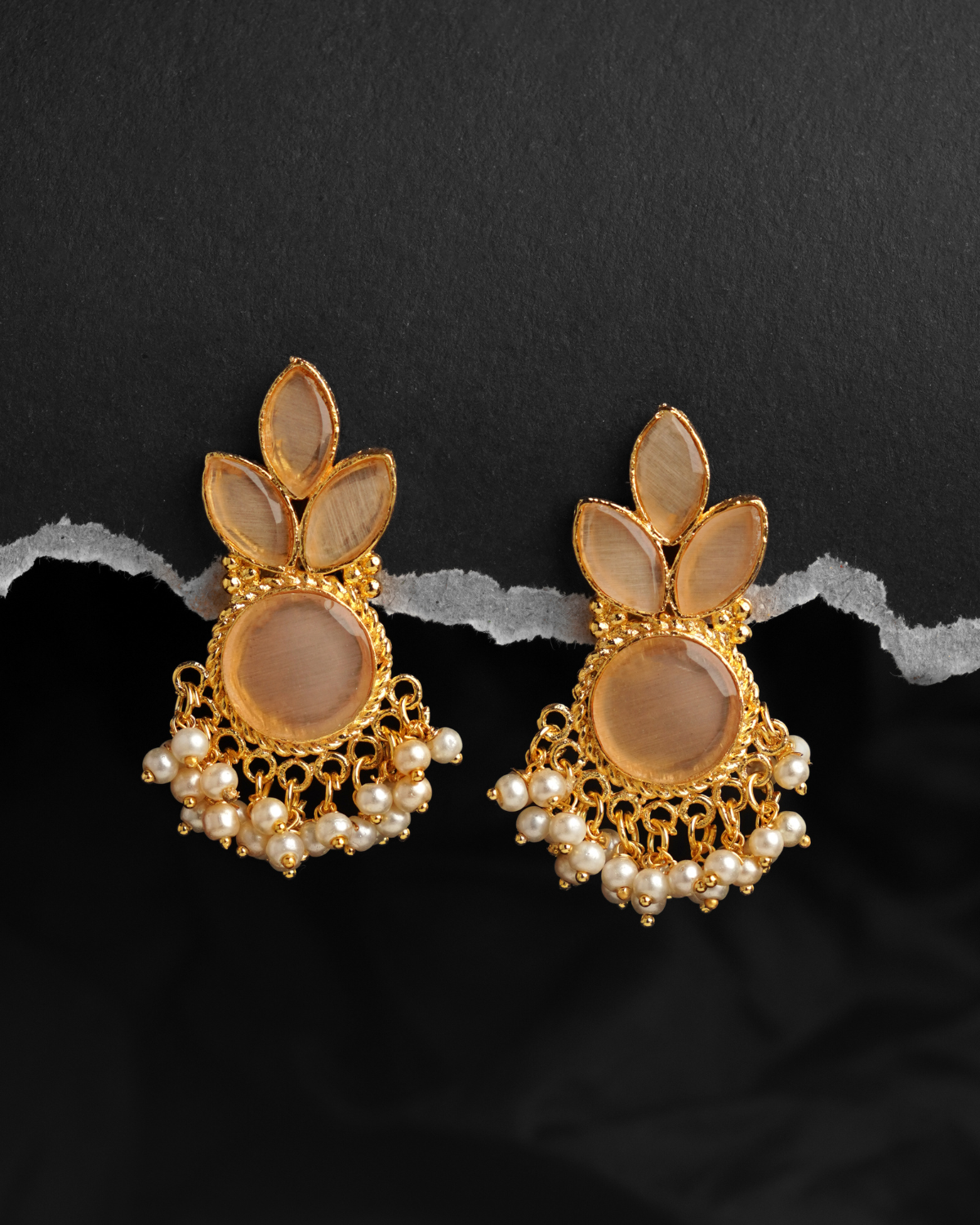 Stone Flower Studs