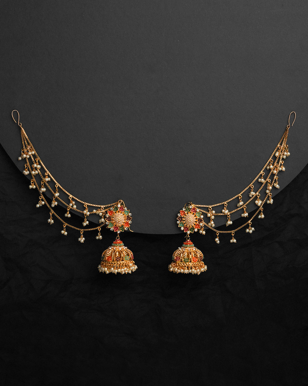 Zeenat Signature Jhumka with Sahara
