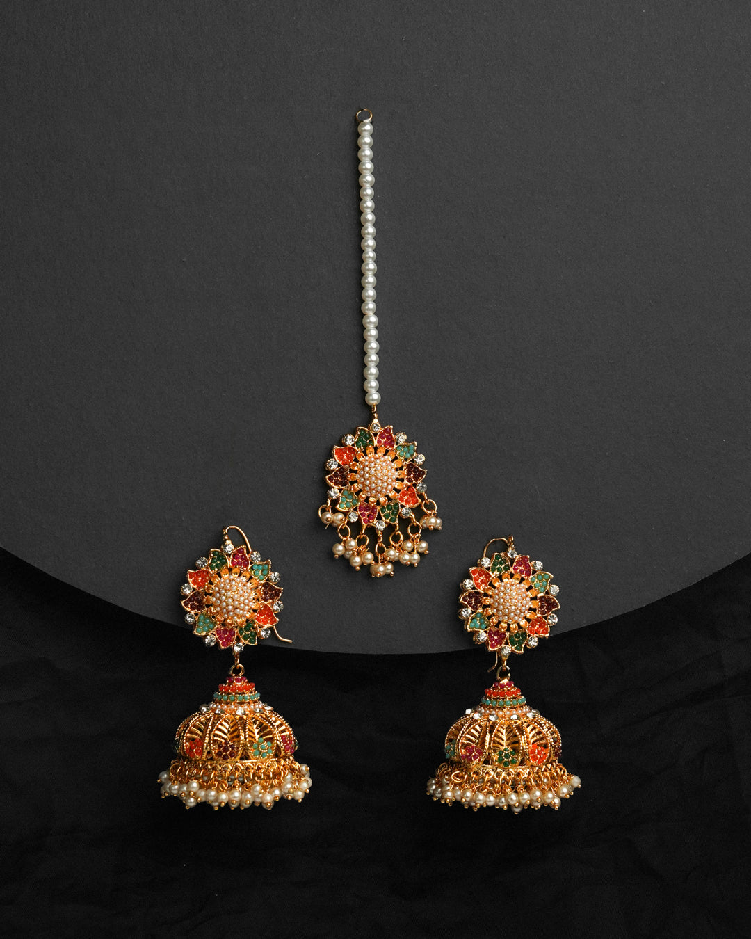 Zeenat Signature Jhumka with Bindiya