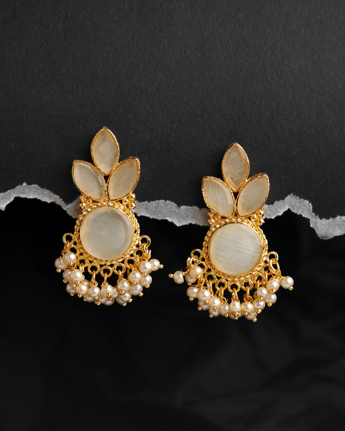 Stone Flower Studs