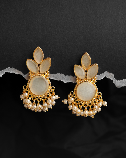 Stone Flower Studs