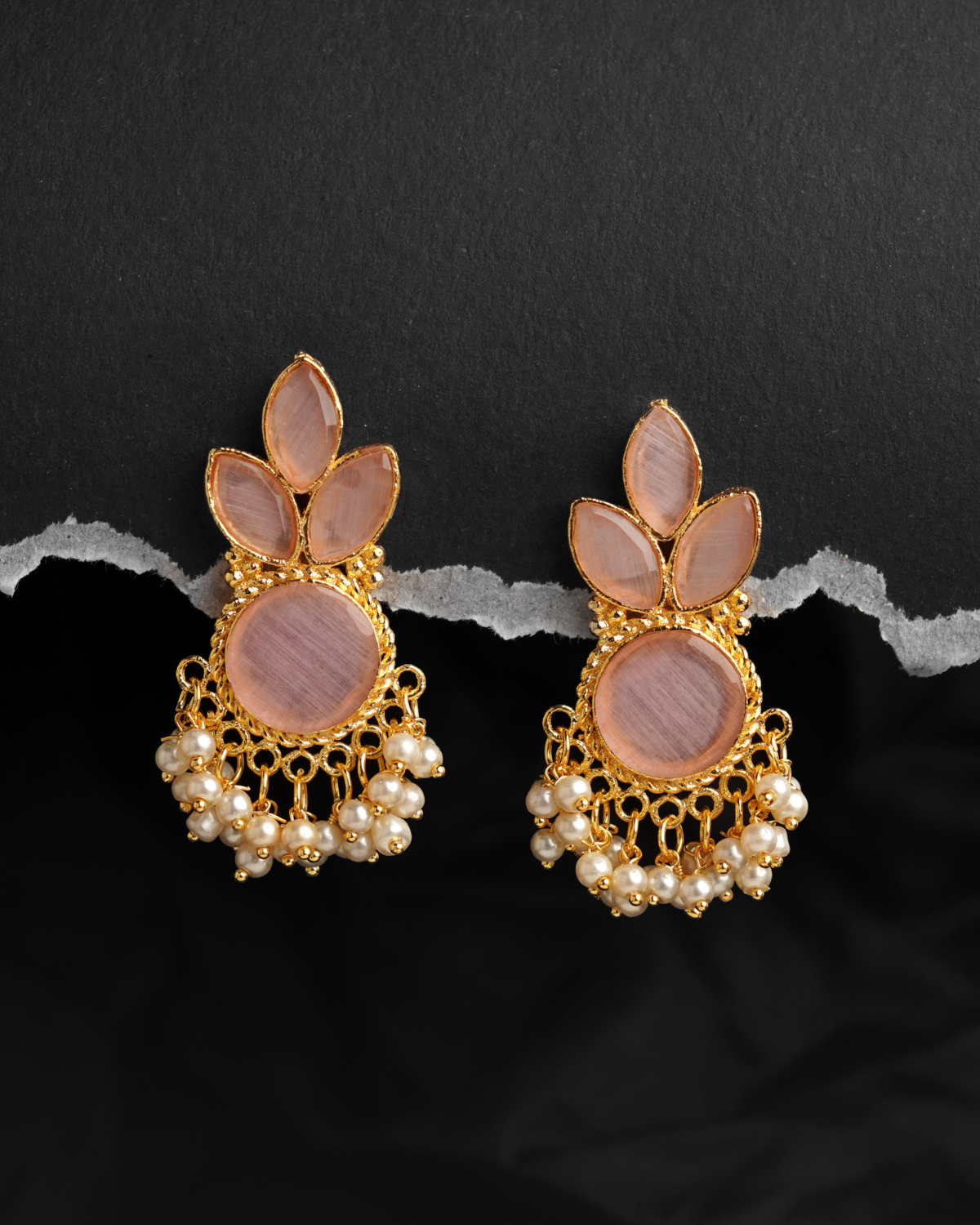 Stone Flower Studs