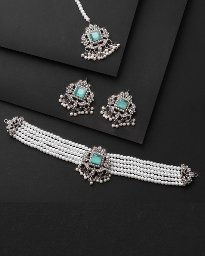 Zircon Choker Necklace