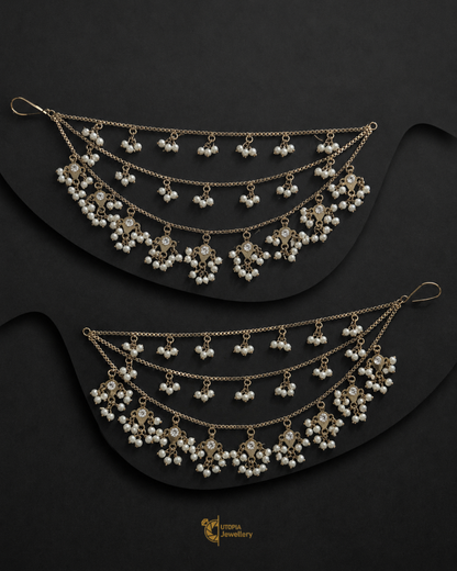 Trendy Earrings Three Layer Sahara