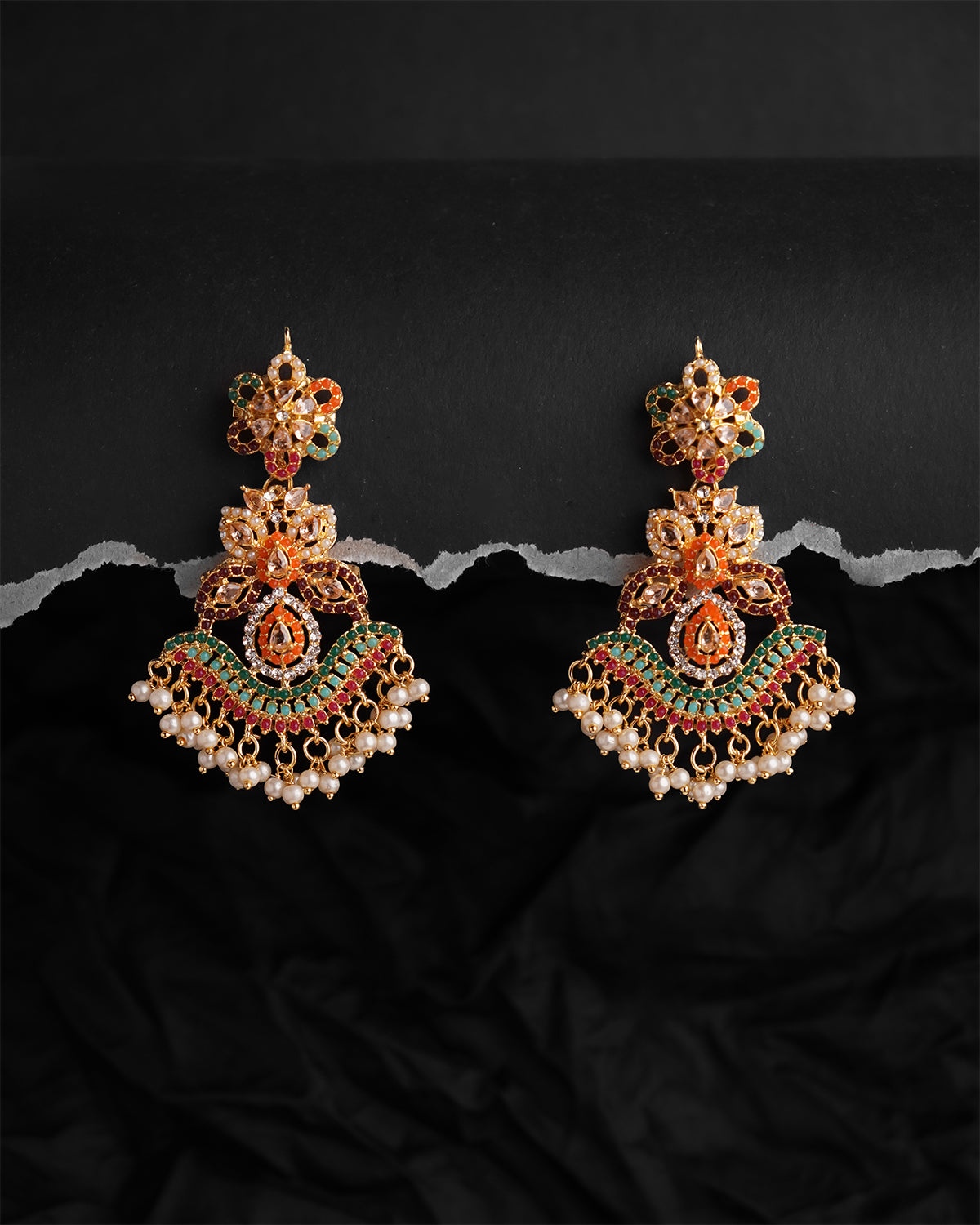 Sheesh Pati with Earrings