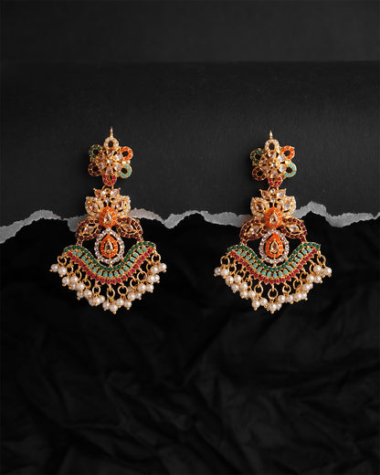 Sheesh Pati with Earrings