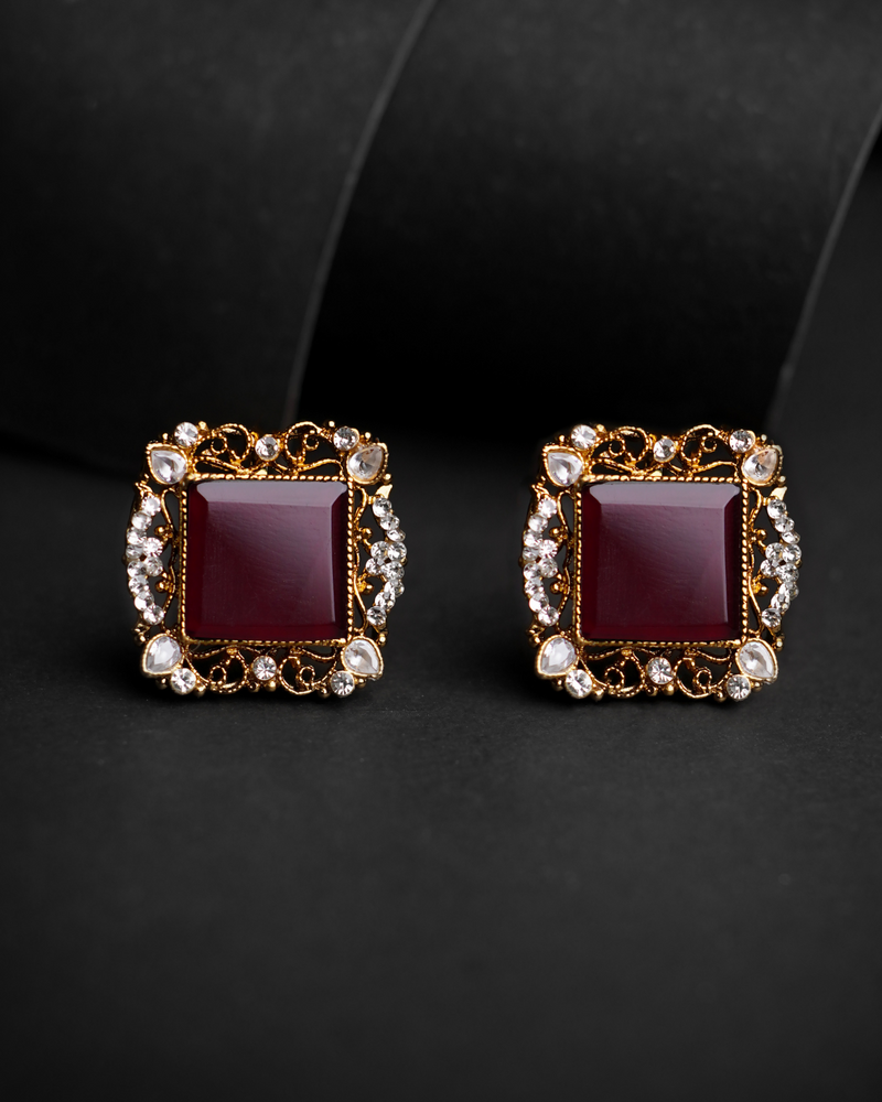 Stone Zircon Studs