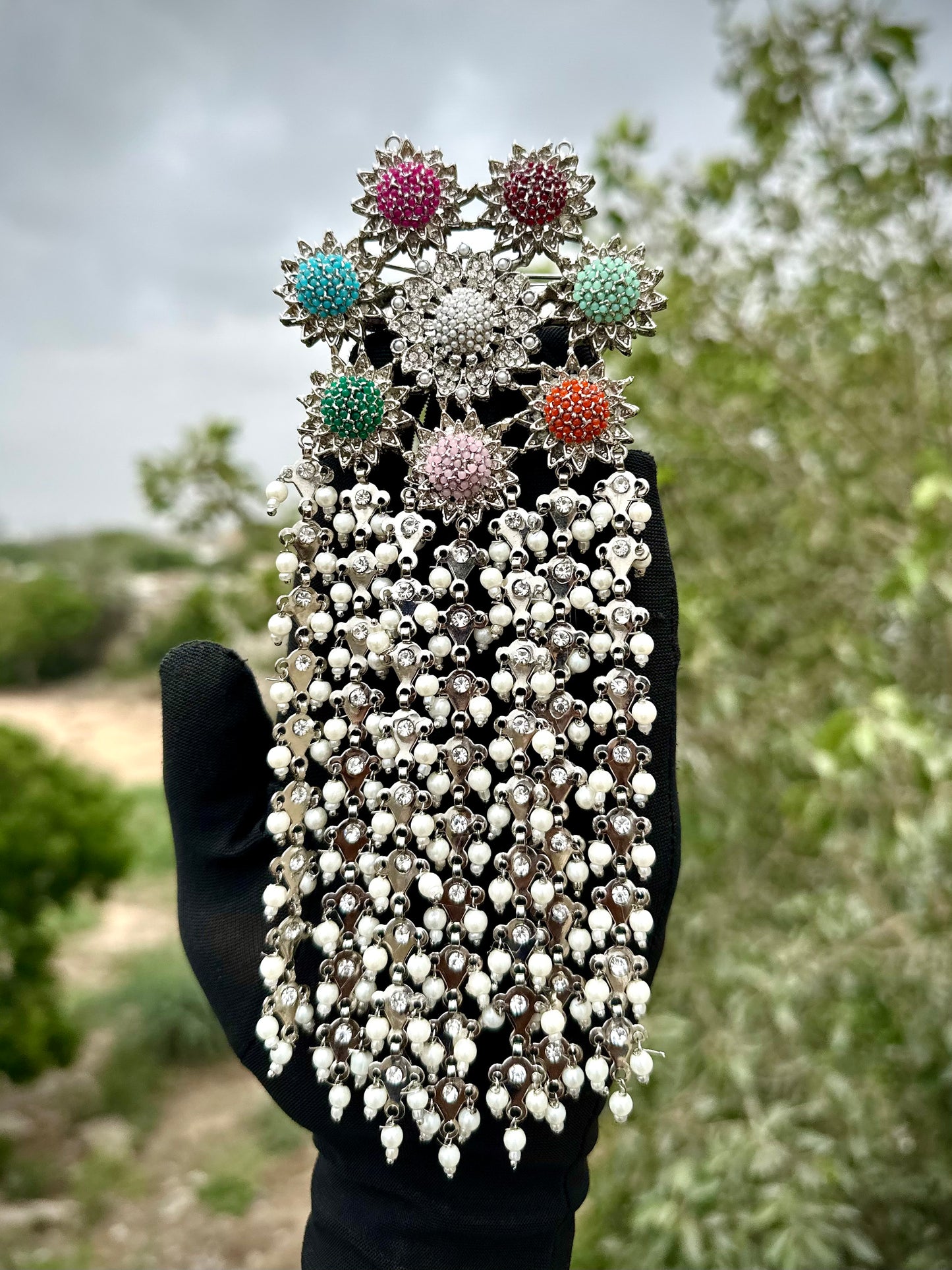 Trendy Shaahi Sees Phool | Jhumar | Headpiece | Hair Bunch | Tasni all in one