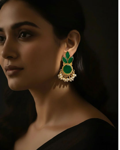 Stone Flower Studs
