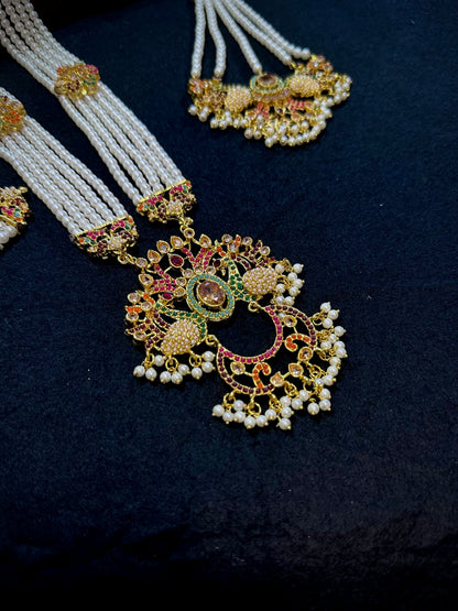 Moar Mahal Maala | Necklace | Jhumka | Jhumar | Bindiya