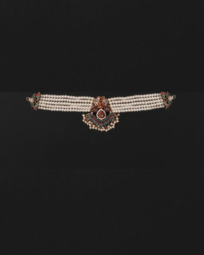 Necklace Sheesh Pati & Earrings Set