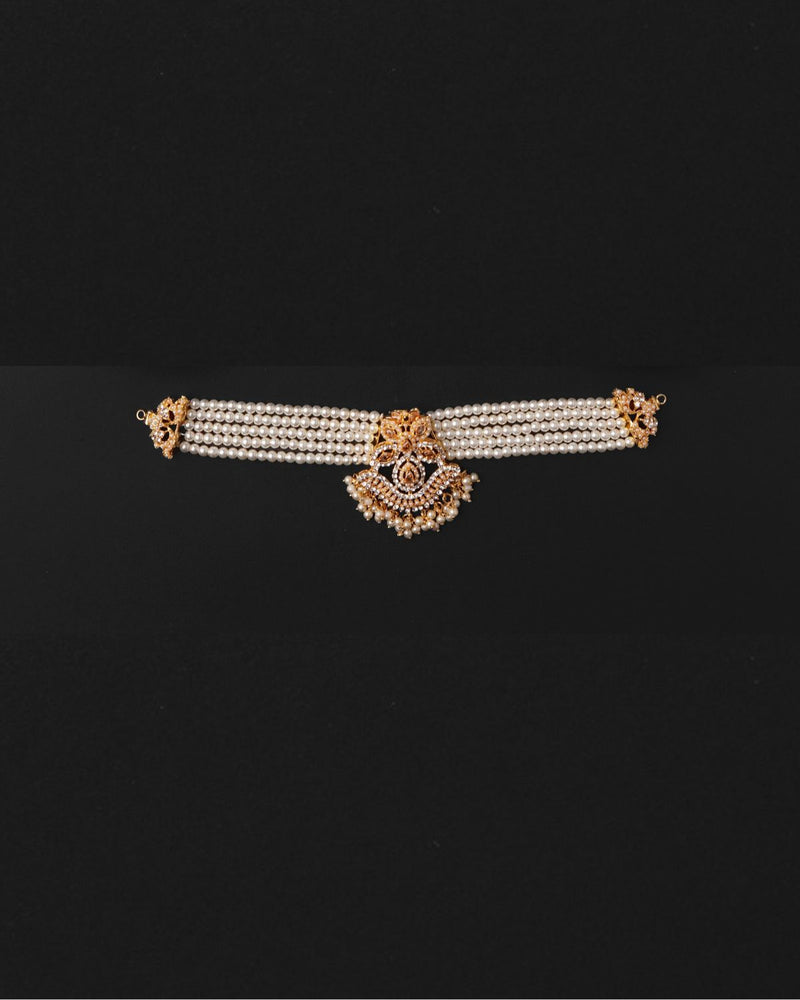 Necklace Sheesh Pati & Earrings Set