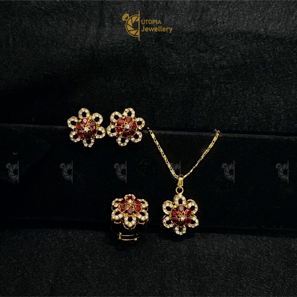 Floral Pendant Set