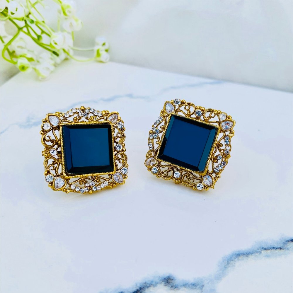 Stone Zircon Studs - Image 3