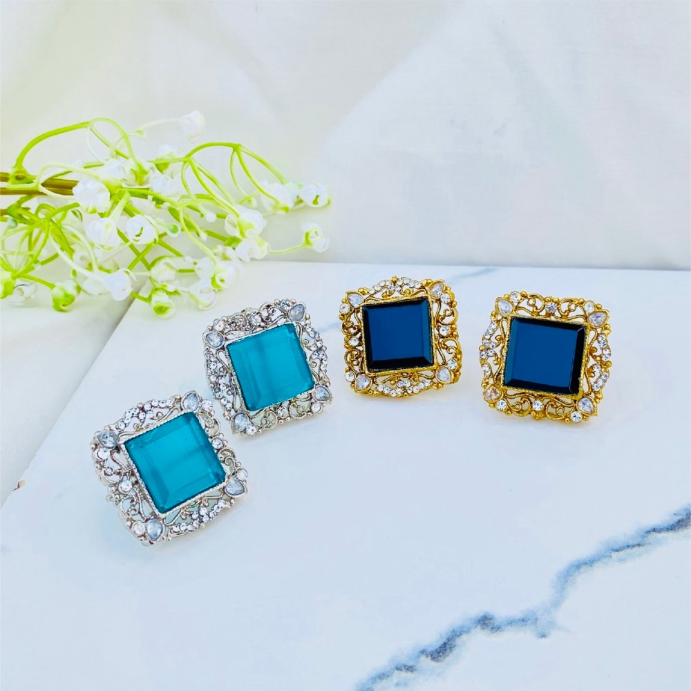 Stone Zircon Studs