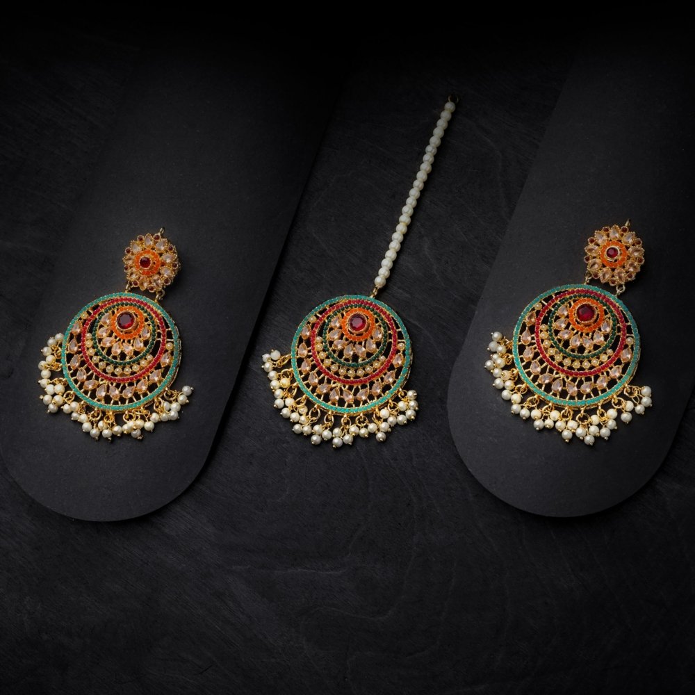 Earrings with Bindiya - Image 4