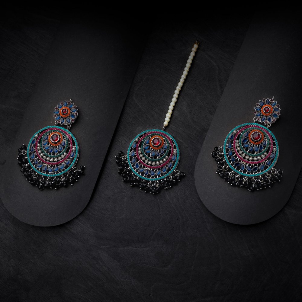 Earrings with Bindiya - Image 3